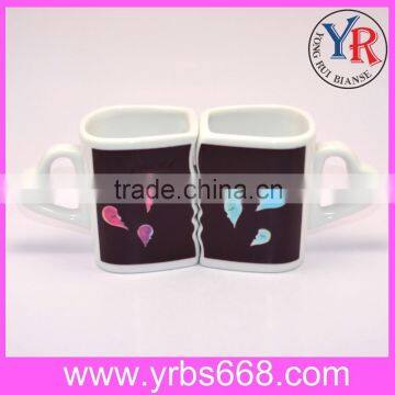 Alibaba China Promotional Ceramic Couple Mug