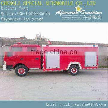 dong feng flat head fire truck/ frie fighting truck 3.5tons