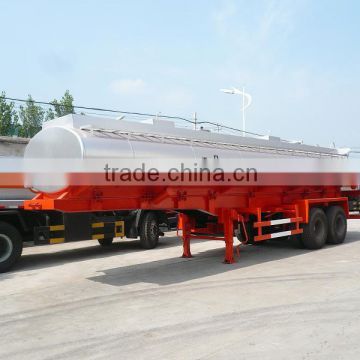 2-axle 30CBM aluminum alloy fuel tank semi trailer