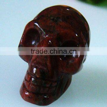 Hand-made carvings sesame red skull carvings