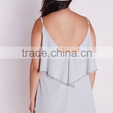 Plus Size Frill Detail Strappy Dress photo-6