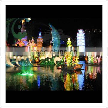 Outdoor Amusement Park Lantern Lighting