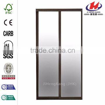 JHK- G01 Partition For Living Room Wood Room Divider Full View Wood Glass Interior Door