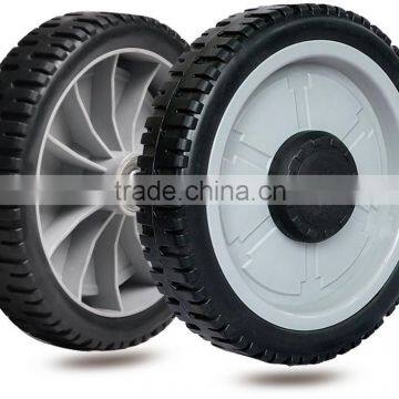 8 inch lawn mower plastic wheel for garden cart, garbage bin