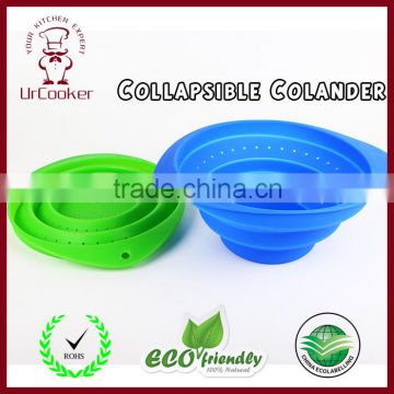 China supplier lead free colorful silicone Collapsible Basket