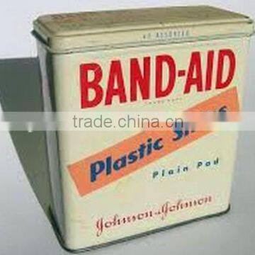 Band-Aid metal tin box alibaba china tin supplier