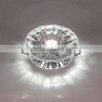 3W AC85-265V LED Spot Light 210LM Crystal Shade +Stainless Steel Chassis for Corridor Washroom photo-3
