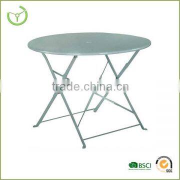 Hot sale steel frame foldable camping table made in China/ellipse outdoor table