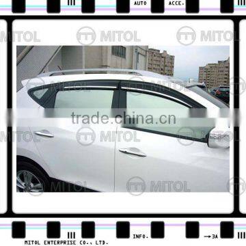 For HYUNDAI TUCSON IX35 10-on Car Windows Visor w/ chrome Trim, Wind deflector