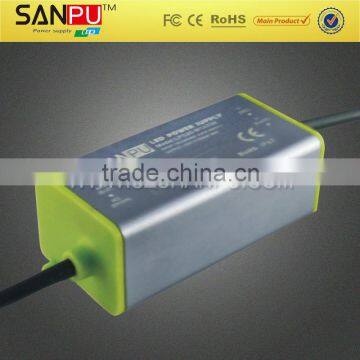 Shenzhen SANPU CE ROHS IP67 PFC0.95 led power driver 30w led transformer ip67 power supply voltage