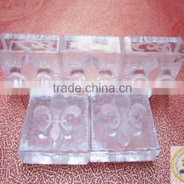 Custom personal logo rubber flash making clear soap stamps