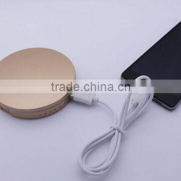 Plastic lithium battery traveling decorative mirrors with power bank                        
                                                                                Supplier's Choice