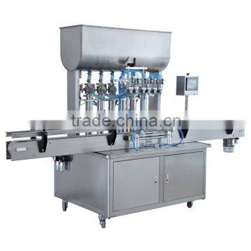 Automatic pneumatic thick sauce filling machine with tank agitator