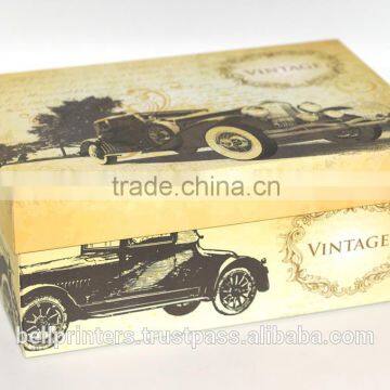 Custom Vintage style luxury decorative cardboard drawer packaging gift box