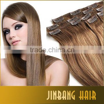 Unprocessed Wholesale Cheapest Human Hair 7 Pieces Full Head Cheap Colored Clip In Hair Extensions