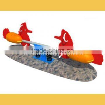 China Supplier New Product Playground Equipment Plastic Red Seesaw H72-0052