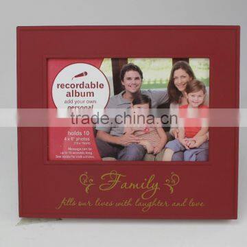 Voice recording funia photo/ picture frames with voice recorder for Christmas greetings