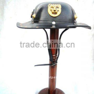 leather war helmet