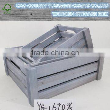 factory directly sell rectangular used wooden fruit crate