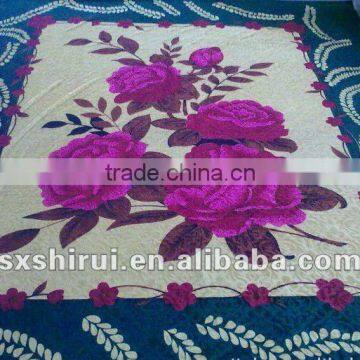 polyester cheap velvet bedsheet cover