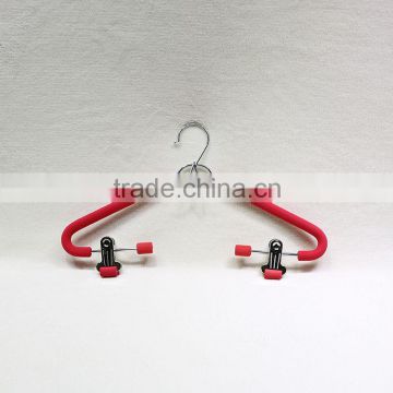 QD-A01 Anti-slip sponger metal wire hanger with clips