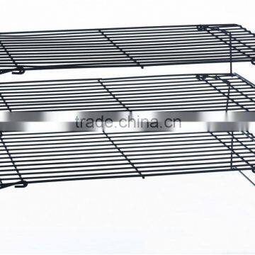 Kitchen 3 Tier Stackable Cooling Rack Tray Pies Food Bakery Chrome Plated Iron Wire Bread Cooling Rack photo-6