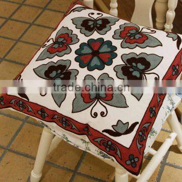 sofa covers, 100%cotton canvas towel embroidery cushion covers,high quailty