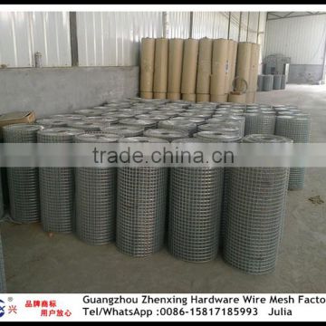 Guangzhou factory wholesale hot dipped 2x2 galvanized welded wire mesh