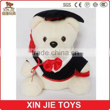 custom graduate plush teddy bear toy soft teddy bear plush toy with gown stuffed plush teddy bear with graduate hat