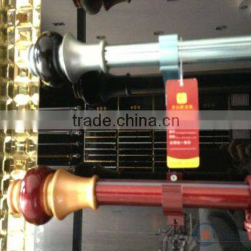 color glass curtain rod finials