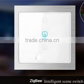 Wireless US/ EU Standards Modern Tempered Glass 3 Gang 1way White Wall Electric Smart Touch Switch photo-6