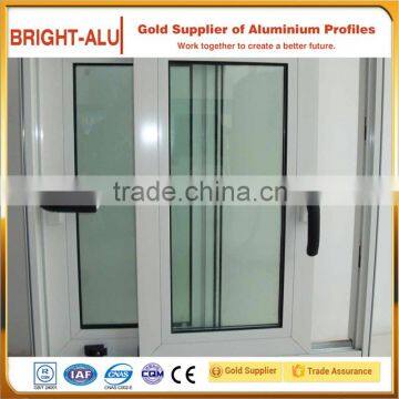 Best price interior aluminum structural window frame with glass panel