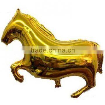 Wholesale gold horse helium foil balloon,inflatable balloon 65*43cm