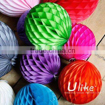 2013 new christmas tissue round honeycomb ball