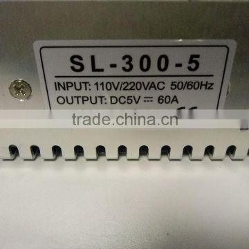 5v 60A 300W power supply for LED Strip