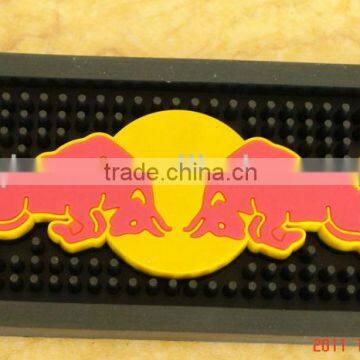 3D custom pvc bar mats with logos