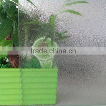 3mm clear Nashiji patterned glass for internal decoration