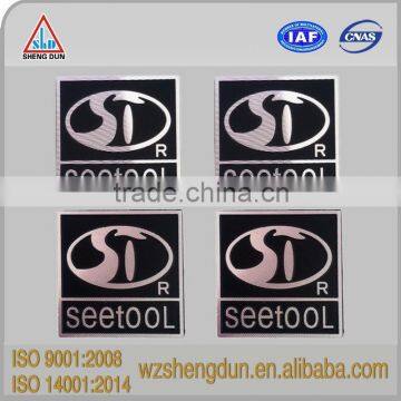 high quality metal nameplate with adhesive