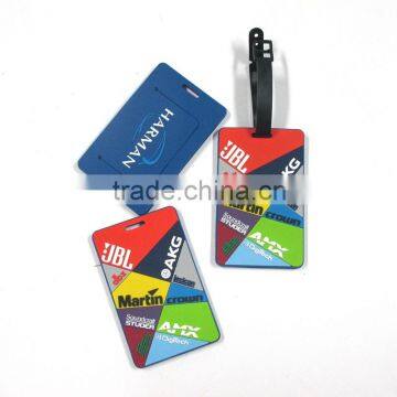 Colorful free printable luggage tag template silicon rubber airline paper baggage tag