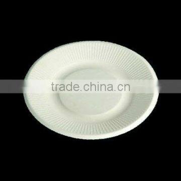 7" disposable biodegradable nice paper pulp bagasse plate