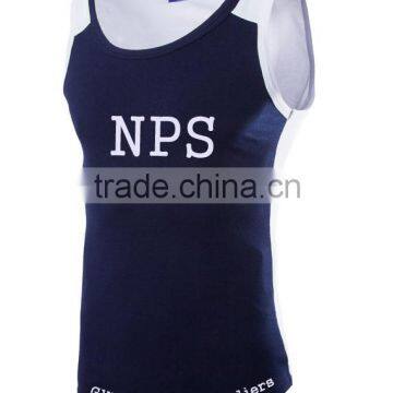 wholesale polyester tank tops, gym polyester singlets