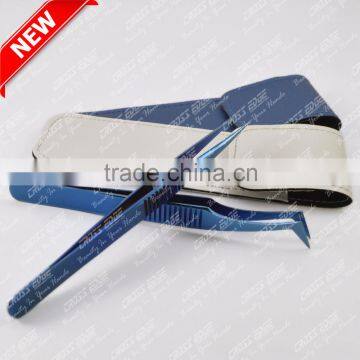 Blue plasma coated Eyelash Extension Tweezer sets