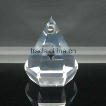 Customized acrylic diamond paperweight