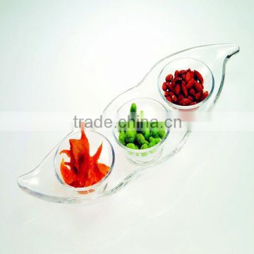 hot selling clear acrylic serving trays