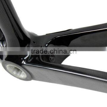 EMS Wholesale UD Carbon Matte Finish Bike Frame Super Light 3K/UD/12K Disc Cyclocross Inner Cable Weight Road Carbon Frame photo-2
