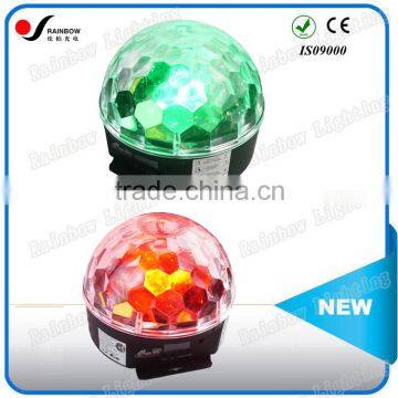 2015 Cheap Pro Colorful RGBWYP 6PCS 3W DJ LED Crystal Magic Ball Light With Amazing Lighting