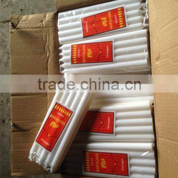 wax stick white candle for household use for Africa market