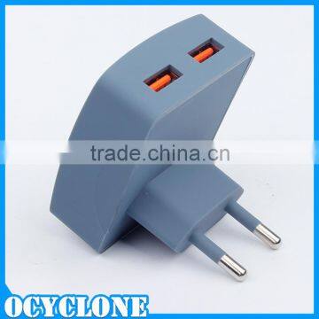 Alibaba supplier universal usb power adapter 5V EU plug with retail package