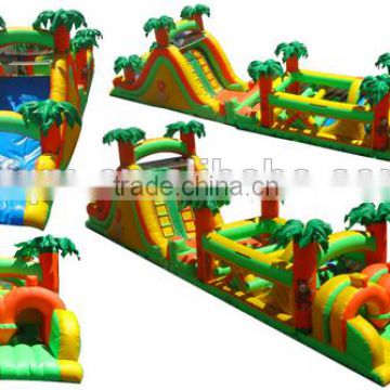 Bouncer Type and PVC,0.55mm PVC tarpaulin Material Giant inflatable labyrinth game/maze obstacle course