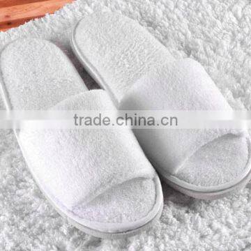 white hotel cheap indoor slipper without logo